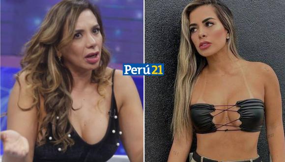 Mónica Cabrejos critica a Vanessa López tras 'ampay' a su novio. (Foto: Composición Perú21)