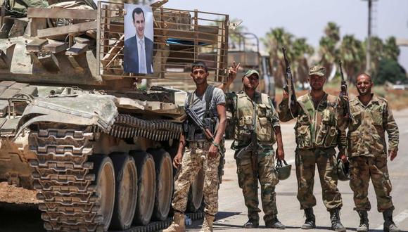 Las tropas del régimen tomaron el control de Tel Shehab, Zi Zun y Hit, todas en el oeste de la provincia de Deraa, Siria, según el Observatorio. (Foto referencial: AFP)