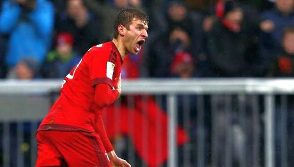 Thomas Müller marcó un soberbio gol de chalaca. (Reuters)