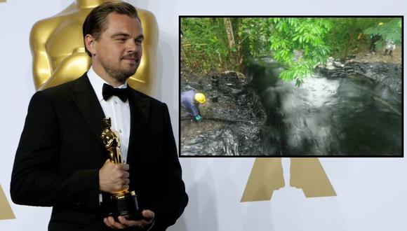 Leonardo DiCaprio se pronuncia sobre el derrame de petróleo. (Composición)