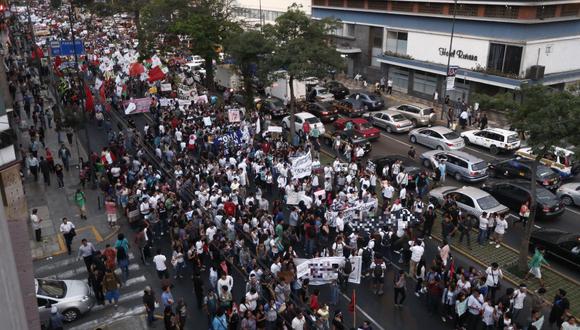 La marcha se desarrollará en diversas calles del Cercado de Lima. (GEC/Imagen referencial)
