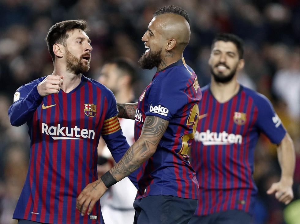 Barcelona, con gol de Messi, ganó 3-1 al Rayo Vallecano de Luis Advíncula por LaLiga . (EFE)