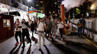 Nueva York: más de 20 detenidos en enfrentamientos entre proisraelíes y propalestinos 