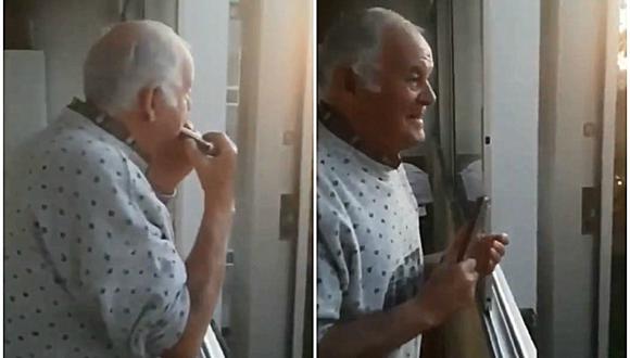 Conoce la historia del hombre con alzheimer que cree que los aplausos, provenientes de los balcones, son para él. (Fotos: Captura)