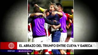 El emotivo abrazo entre Gareca y Cueva tras gol en el Perú vs. Venezuela