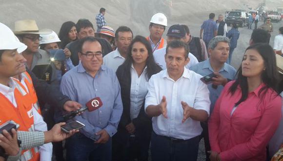Ollanta Humala se despidió de Arequipa. (Gessler Ojeda)