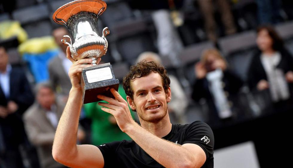 Andy Murray derrotó a Novak Djokovic en la final del Torneo de Roma. (EFE)