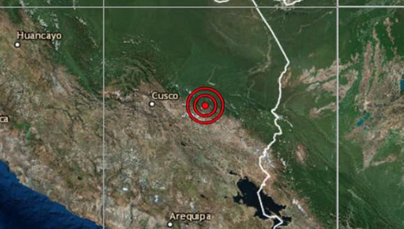 El sismo ocurrió a una profundidad de 16 km., reportó el IGP. (Captura: IGP)<br>