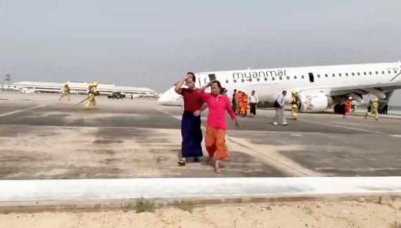 Myanmar Airlines | Embraer-190 | Birmania: Según medios birmanos, la nave completaba un recorrido de Rangún hasta Mandalay. (Reuters)