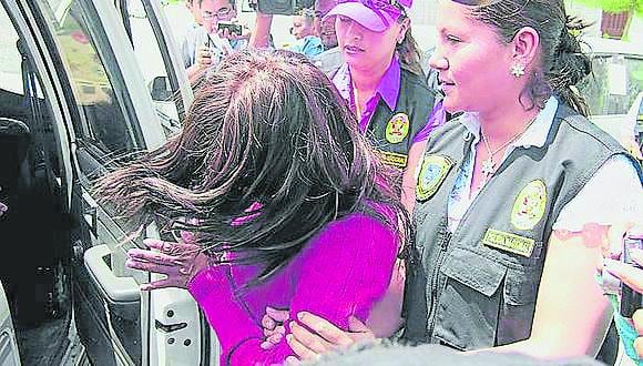 Ayacucho: la investigada fue intervenida cuando retornaba a su domicilio, luego de que los padres de las víctimas denunciaron los hechos. (Foto: PNP)