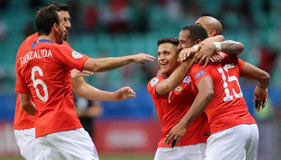 Chile suma seis puntos al cierre de la segunda jornada del Grupo C de la Copa América. Uruguay tiene 4. (Foto: Reuters)