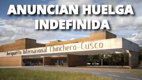 Aeropuerto de Chinchero: Autoridades de Cusco anuncian huelga indefinida (Composición)