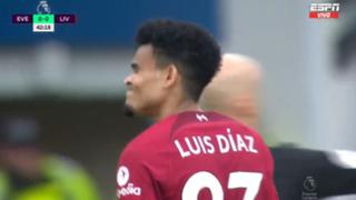 Luis Díaz asustó a Everton: remate y cerca de golazo para Liverpool [VIDEO]