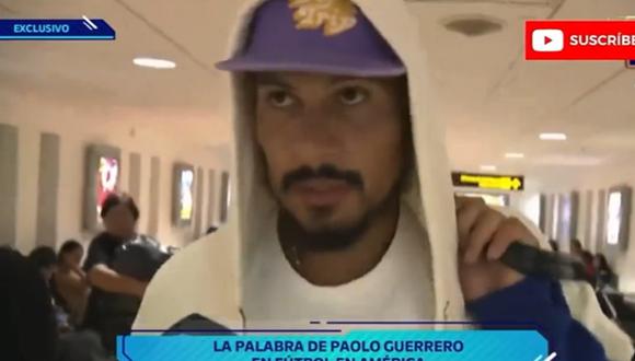 Paolo Guerrero viajó hacia Brasil. (Foto: captura)