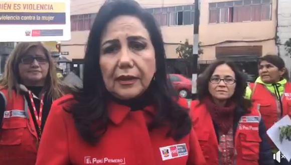 Ministra de la Mujer en la macha 'Ni Una Menos', (Perú21)