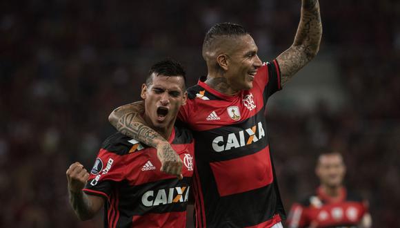 Flamengo de los peruanos Paolo Guerrero y Miguel Trauco marcha en la séptima posición del Brasileirao. (AFP)
