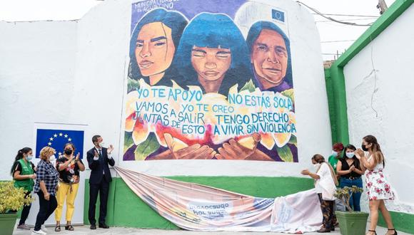 Unión Europea en Perú devela mural diseñado por Estefanía Cox en el Día Internacional de la Mujer. (Foto: @lafefacox)