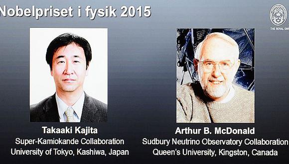 Premio Nobel de Física para Takaaki Kajita y Arthur McDonald, pioneros en estudio de los neutrinos. (Reuters)