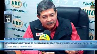Gobernador regional de Tacna es puesto en libertad tras ser detenido en megaoperación