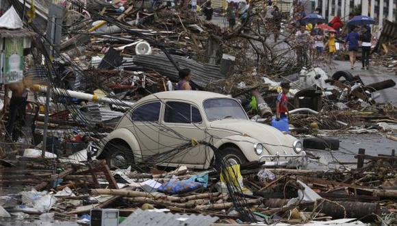 Todo es destrucción en la ciudad de Tacloban. (AP)