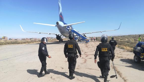 La Policía Nacional descartó amenaza de bomba en el aeropuerto de Arequipa. (Foto: Ministerio Público)