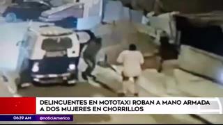 Chorrillos: delincuentes asaltaron a mano armada a dos mujeres