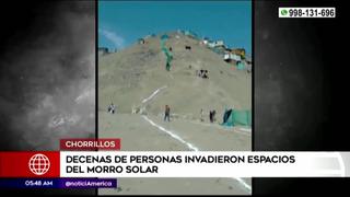 Chorrillos: decenas de personas invaden espacio del Morro Solar