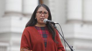 Ruth Luque pide la salida de Geiner Alvarado del Gabinete