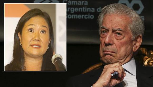 Vargas Llosa cree que Keiko Fujimori, si se convierte en presidenta, no tendría necesidad de realizar un golpe de Estado. (EFE/El Comercio)