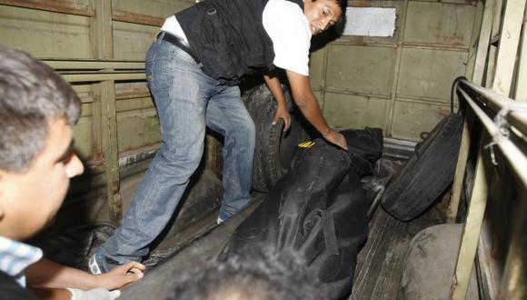 Las víctimas. Cuerpos permanecen en la Morgue de Lima. (USI)