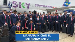 Selección: Perú partió a Brasil donde debutará este sábado