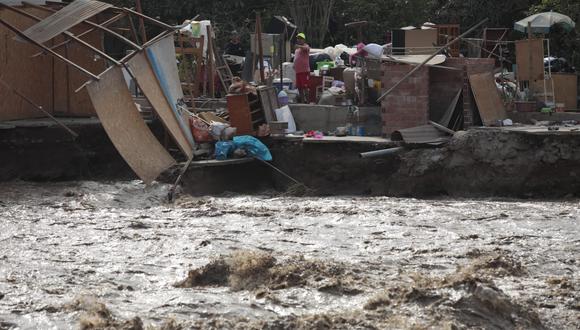 Río Chillón afecta a residentes de Comas. (Foto: Composición Lenin Tadeo)