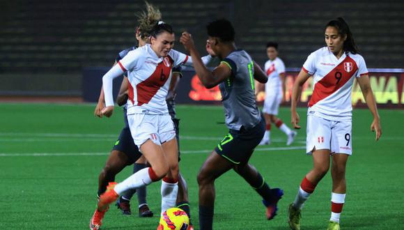 Perú vs. Ecuador femenino chocan en un partido amistoso de preparación. (Foto: FPF)
