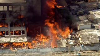 Brasil: gran incendio en favela
