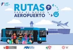 ATU propone 5 servicios de transporte público para ir al aeropuerto Jorge Chávez