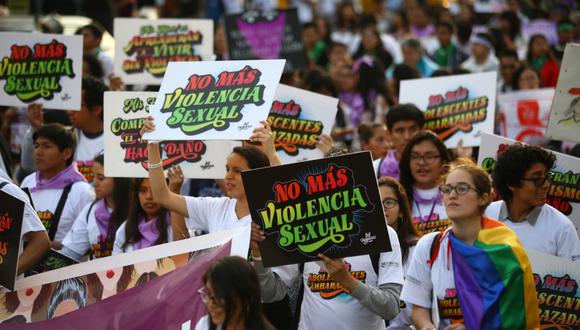 Ni Una Menos: Así se vivió la marcha del colectivo contra la violencia de género. (Jesús Saucedo)