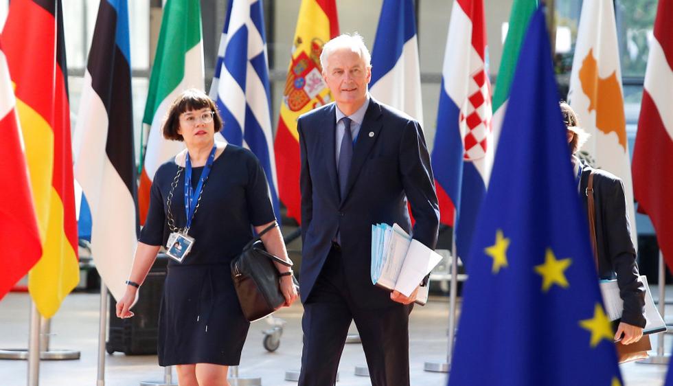 El negociador jefe de la Unión Europea (UE) para el "brexit", Michel Barnier, a su llegada a la segunda jornada de la cumbre de líderes europeos. (Foto: EFE)