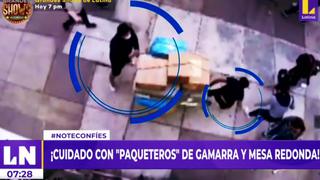 Gamarra y Mesa Redonda: “Paqueteros” aprovechan tumulto para robar mercadería