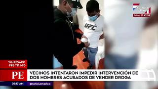 Chorrillos: familiares y vecinos defienden a supuestos vendedores de droga durante intervención