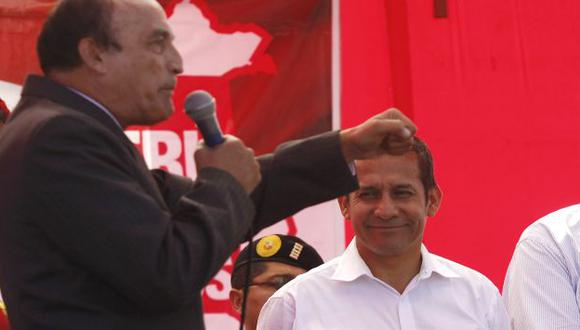 PONE LA CARA. Humala busca voltear la hoja política de cuestionamientos a su ministro del Interior. (Heiner Aparicio)