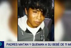 La escalofriante confesión del sujeto que mató a su hija de 11 meses en Huachipa