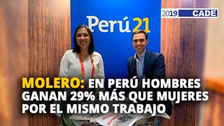 Marlene Molero: En Perú hombres ganan 29% más que las mujeres por el mismo trabajo [VIDEO]