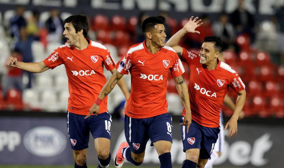 Independiente aplastó 4-1 al Nacional por la Copa Sudamericana. (AFP)