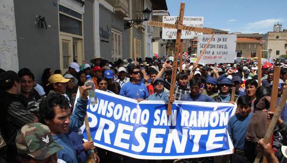 OTRO DÍAS MÁS. Las actividades en Cajamarca se reanudaron parcialmente, pero el bloqueo continuó. (USI)