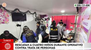 Rescatan a 4 niños secuestrados por red de trata de personas en Cusco (VIDEO)