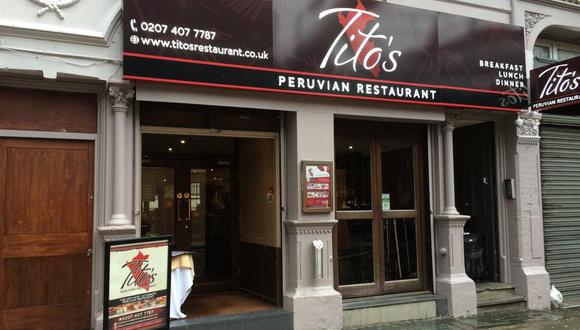 Tito's Peruvian Restaurant cerró sus puertas tras atentado en Londres. (Facebook)