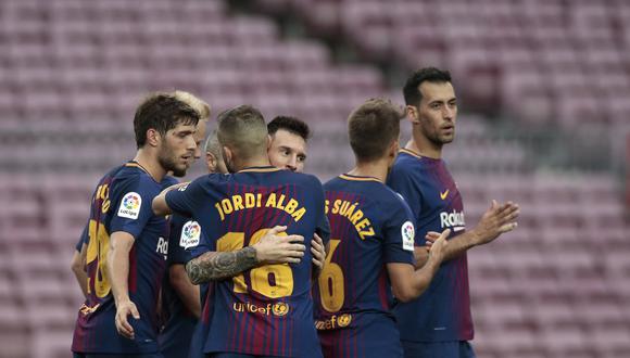 Barcelona es el líder del Grupo D con seis puntos, tras el desenlace de las dos primeras jornadas. (AP)