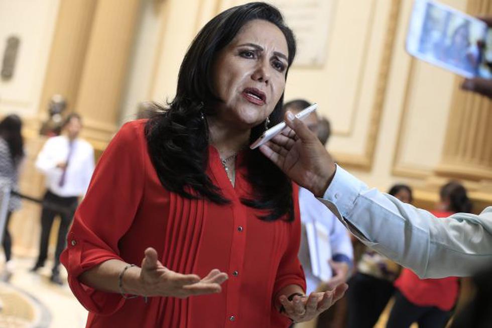 La congresista Gloria Montenegro se pronunció por la condena contra su colega Benicio Ríos por corrupción. (Perú21)