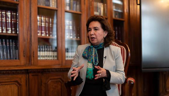 Elvia Barrios culmina en diciembre su mandato de presidenta del Poder Judicial. (Renzo Salazar/GEC)