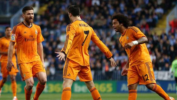Real Madrid venció 1-0 al Málaga con un tanto de Cristiano Ronaldo. (EFE)